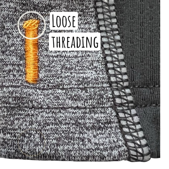 Lucy Cropped Leggings Lucytech Athletic Zip Back Pocket Gray Small S - Picture 13 of 15